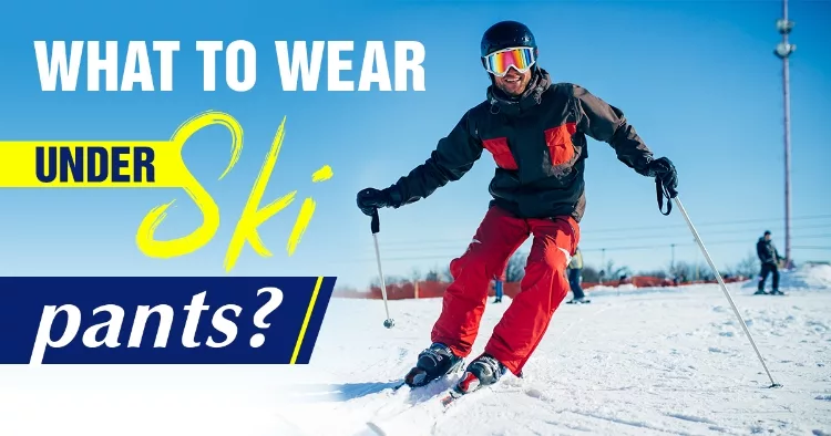 Skier Trying To Decide What To Wear Under Ski Pants