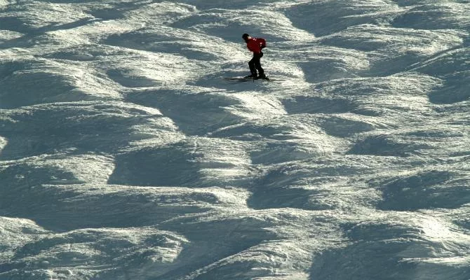 What is mogul terrain?