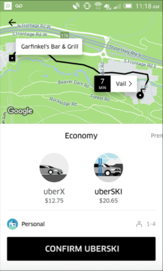 Uber Ski App